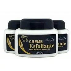 Kit 12 Unidades Creme Esfoliante Com Sebo De Carneiro 240g San Jully