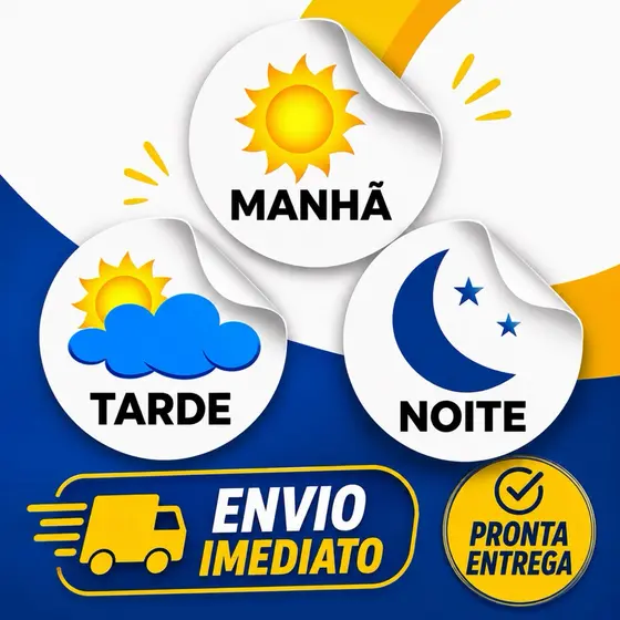 Kit 120 Adesivos Vinil Remédio Idoso 2x2cm | Etiquetas Dia Noite à Prova d'Água para Receituário