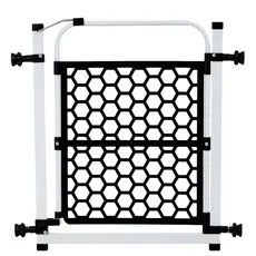 Portão Compacto Para Ambiente Doméstico 78cm Á 83cm Pets Preto
