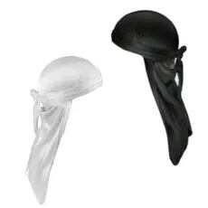 Bandana Durag dureg, waves hip hop temos na cor Branca e na cor Preta