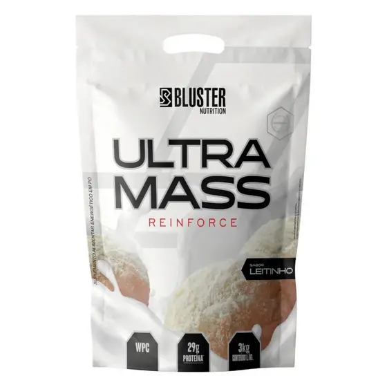 Hipercalórico Ultra Mass Refil 3kg Bluster Nutrition Leitinho