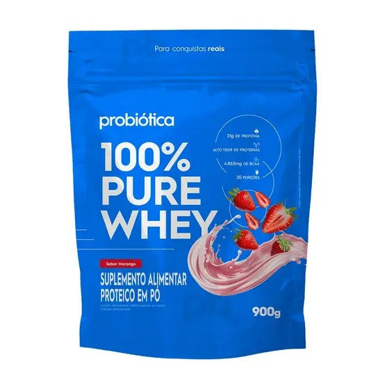 100% Pure Whey Refil 900g Probiotica