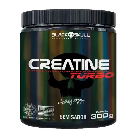 Creatina Turbo Pote 300g Blackskull