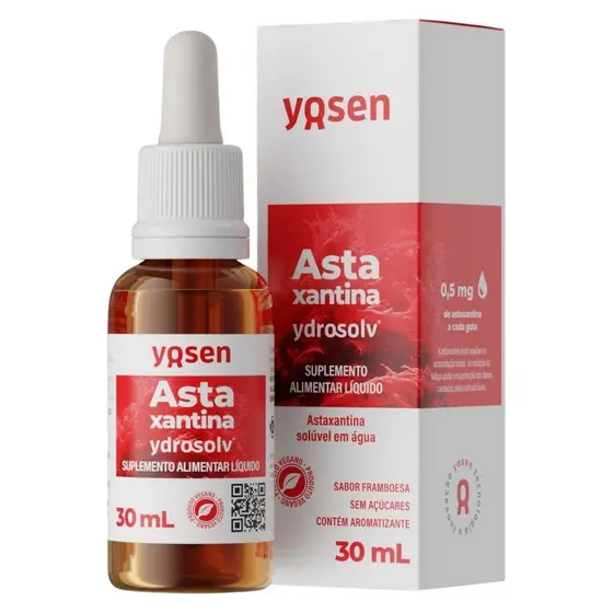 Vitamina Astaxantina Ydrosolv Frasco 30ml Yosen