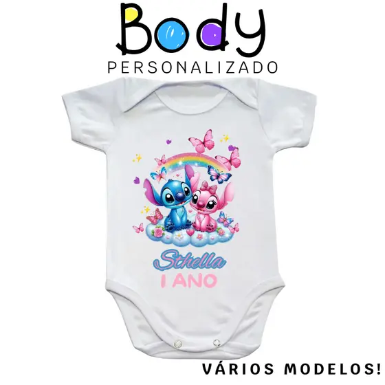 Body Bebê Infantil Personalizado Do seu Jeito Com Frases Nome Escudo