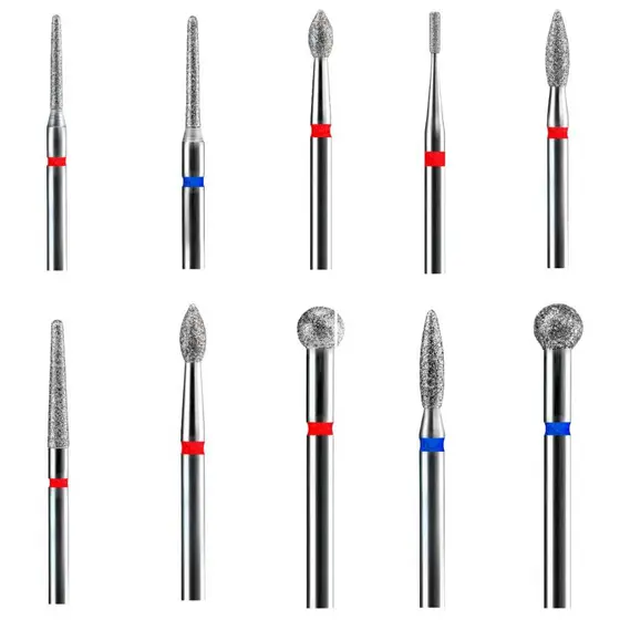 Brilia Nails Brocas Diamantadas Tungstênio Cutículas e Acabamento - Gramatura Fina e Média - Escolha a Sua