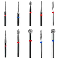 Brilia Nails Brocas Diamantadas Tungstênio Cutículas e Acabamento - Gramatura Fina e Média - Escolha a Sua
