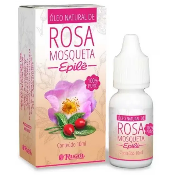 Óleo 100% Puro de Rosa Mosqueta 10ml Rugol Epilê