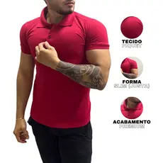 Camiseta Polo Básica Casual Camisa Gola Polo Manga Curta Camisa Masculina Gola Polo Slim Fit Blusa Polo Masculina