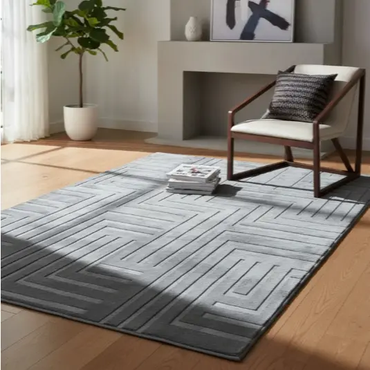 Tapete Decorativo Sala Quarto 140X200 Aveludado Luxuoso