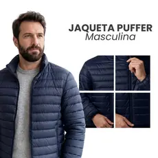 Jaqueta Puffer Masculina Bobojaco Aventuras Frio Intenso