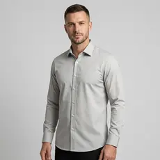 Camisa Masculina Social Elastano Amarrota Camisa Masculina Elastano Premium Social