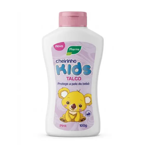 Talco Cheirinho Baby Plus Kids Pink 100g - Pharma