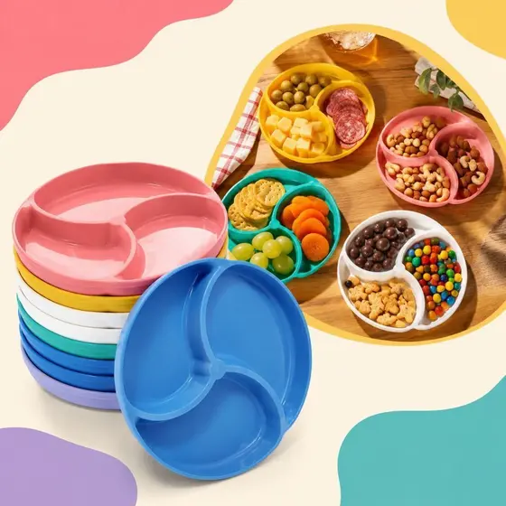 Kit 10 Mini Petisqueiras Aperitivo Pestisco 3 Divisórias
