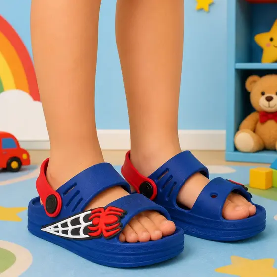 Sandália Papete Infantil Menino Babuche Aranha escolar volta aulas verao