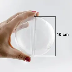 5/10/15 Bola Esfera acrílica de 10cm transparente para lembrancinha e decoração de natal e etc