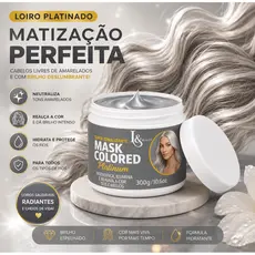 Máscara Capilar Tonalizante Platinum 300G - L&Beauty