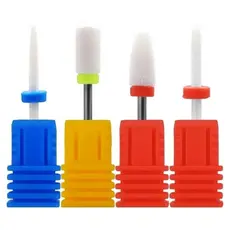 Kit 04 Brocas Cerâmica Acabamento Unha Nail Gel Manicure Barato Aleatório Lucky