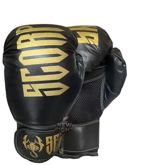 Luva de Boxe Profissional Muay Thai + Bandagem + Protetor Bucal