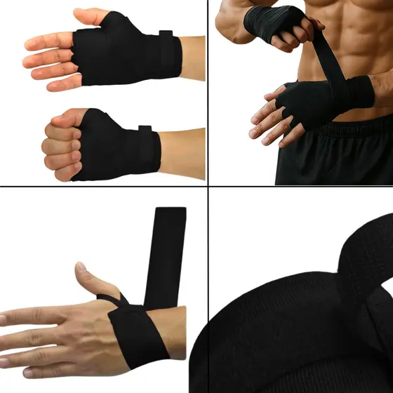 Um Par de Bandagem  Muay Thai - Faixa de Boxe - Artes Marciais