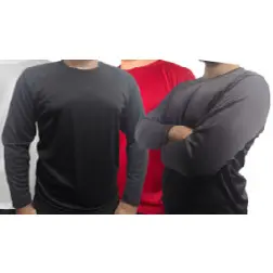 KIT 3 Camisetas MANGA LONGA. LISA Uso casual e esportivo. Promoção.