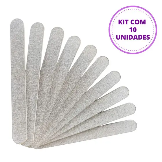 Kit 10 Lixas Banana Bananão Unha De Gel Acrílica Curvada