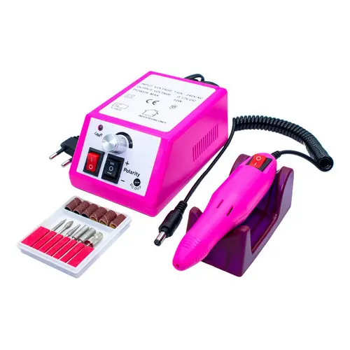 Lixadeira Motor Elétrica De Unha Gel Profissional Mercedes Cor Rosa 110V