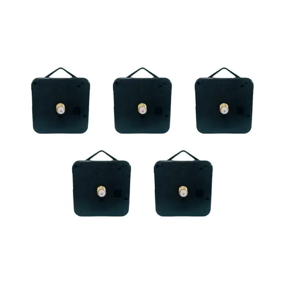 Kit De 05 Máquina P/montar Relógio De Parede Preto - Preto - Preto