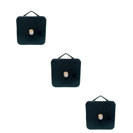 Kit De 03 Máquina P/montar Relógio De Parede Preto - Preto - Preto