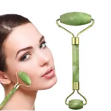 Rolinho Pedra De Jade Facial Massageador Anti Rugas