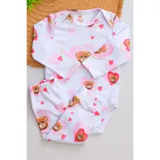Conjunto Termico Bebê Pagão Longo Urso Sweet Lovely