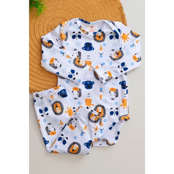 Conjunto Termico Bebê Pagão Longo Leãozinho