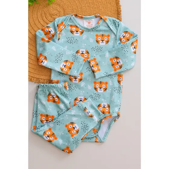 Conjunto Térmico Bebê Pagão Longo Tigre
