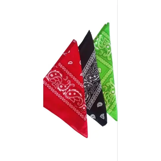 Bandana Lenço 100% Algodão Estampada Moda Únissex