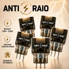 Protetor Eletrico Dps Tomada Anti Raio Surtos Embrastec 10a Bivolt Pocket 110/220V Eletronicos