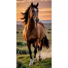 Toalha de Praia Cavalo 70x140cm | Estampada | Secagem Rápida | Alta Qualidade