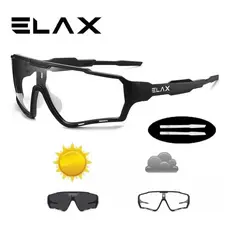 Óculos Elax Fotocromático Ciclismo Esporte Corrida Para Ciclismo UV400 Cor da armaçao Preto