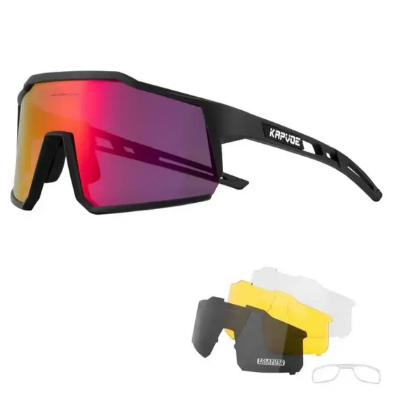 Óculos Kapvoe Para Ciclismo / Esporte Polarizado Uv400 Mtb Speed