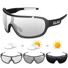 Óculos Elax Fotocromático Ciclismo Corrida Esporte proteção UV400 EXP1