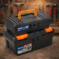 Kit 2 Maletas de Ferramentas Organizadoras Plásticas Duráveis Caixa para Oficina Casa Trabalho