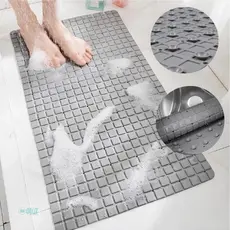 Tapete Antiderrapante para Banheiro Box com Ventosas Retangular 38,5x69cm Estilo Moderno