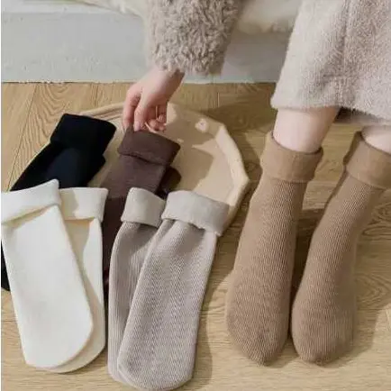 Kit ate 6 pares de meia/meias soquete térmica grossa flanelada fleece inverno frio intenso Império