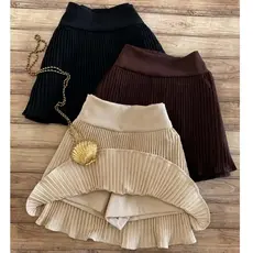 Short Saia Plissada Feminina Cintura Alta Moda 2026 Elegante Casual Verão Saia Shorts Estilo Coreano
