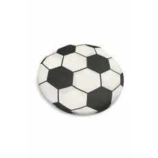 Guardanapo De Papel Bola Futebol Copa Folha Dupla Grande Fute Festa Jogo branco e preto