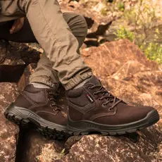 Bota Masculino  Coturno Adventure Cano Médio Cadarço Trabalho Segurança Motociclista Semi Impermeável