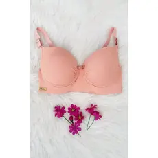 Sutiã Rose Lingerie Plus Size Com Paleta Lateral Rendado Alça Reforçada Regulagem Metal