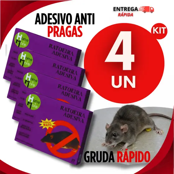 Armadilha Para Roedores Insetos e Escorpiões Alta Fixação