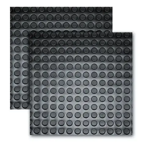 Piso Moeda Borracha Anti Derrapante Placas 50cm X 50cm Resistente