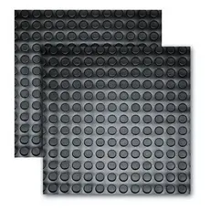 Piso Moeda Borracha Anti Derrapante Placas 50cm X 50cm Resistente