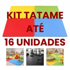 Kit Tatame Tapete Eva 8mm 60cm X 60cm 4Unidades, 8Unidades e 12Unidades